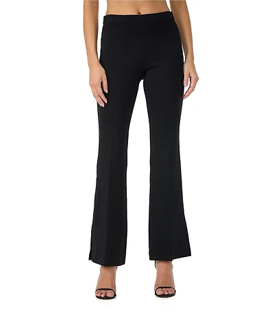 Trina Turk Mona Ponte Knit Mid-Rise Flare Leg Pants