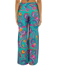 Trina Turk Mykonos Wide Leg Pull-On Swim Cover-Up Pants