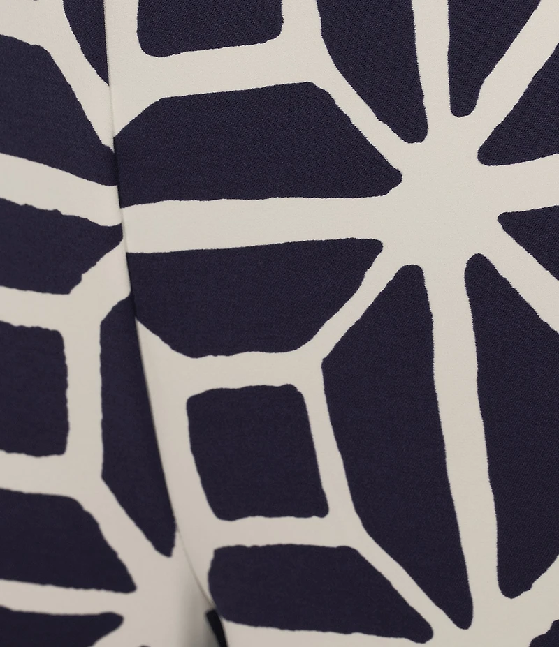 Trina Turk Orlett Printed Georgette Flat Front Cropped Coordinating Pants