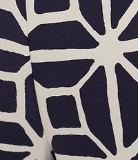 Trina Turk Orlett Printed Georgette Flat Front Cropped Coordinating Pants