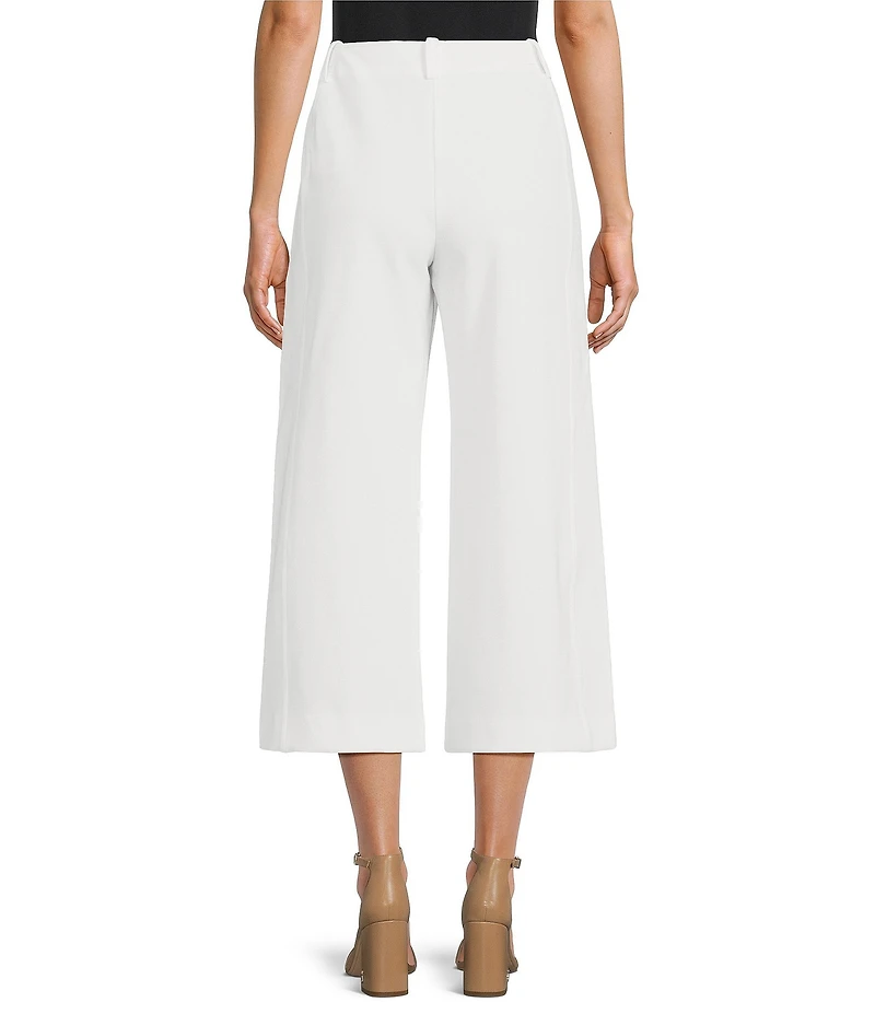 Trina Turk Payton Stretch Pique Wide Leg Cropped Pant