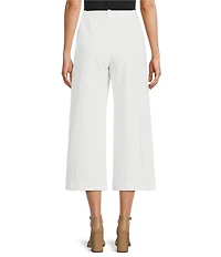 Trina Turk Payton Stretch Pique Wide Leg Cropped Pant
