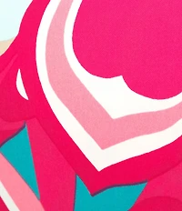 Trina Turk Pommes Abstract Double Georgette Printed High Rise Shorts