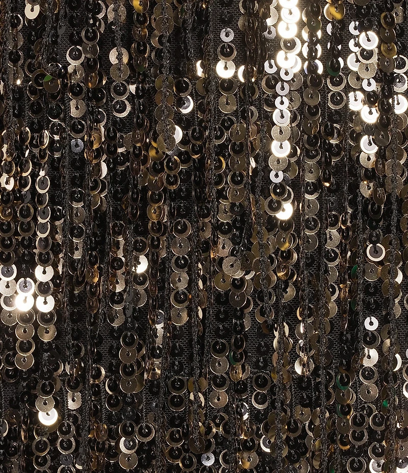 Trina Turk Rico Sequin High Rise Fringe Trim Mini Skirt