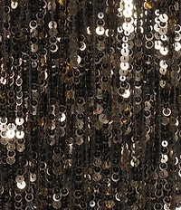 Trina Turk Rico Sequin High Rise Fringe Trim Mini Skirt