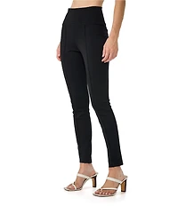 Trina Turk Rose Ponte High-Waisted Ankle Leggings