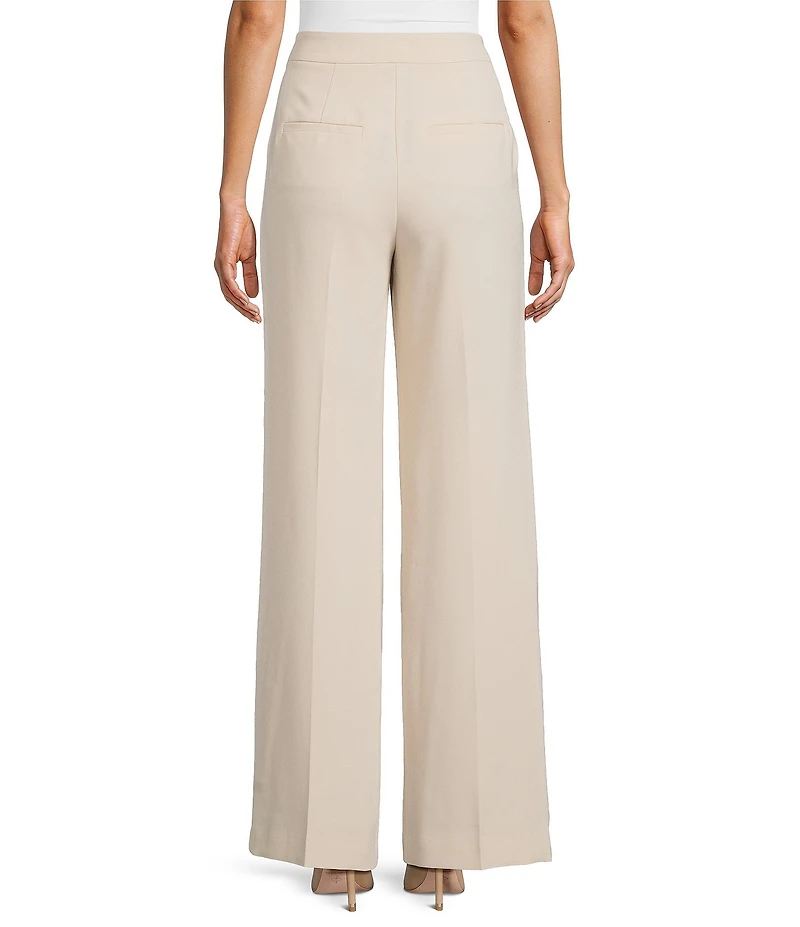 Trina Turk Sadie Suiting Mid Rise Wide Leg Pants