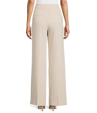 Trina Turk Sadie Suiting Mid Rise Wide Leg Pants
