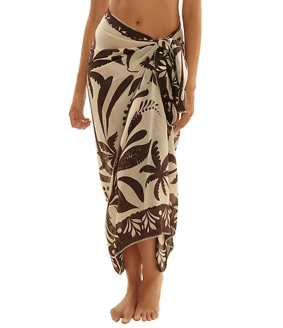 Trina Turk Syros Tie Front Pareo Swim Cover-Up