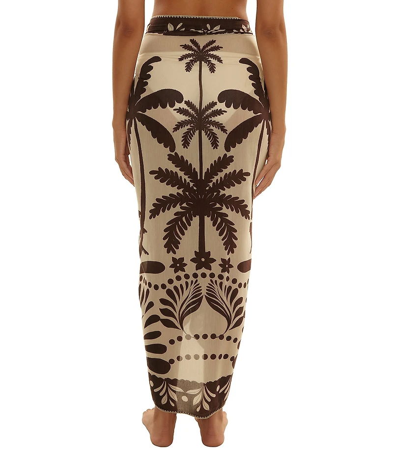 Trina Turk Syros Tie Front Pareo Swim Cover-Up