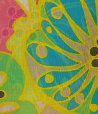 Trina Turk Vantage Printed Georgette Boat Neck Sleeveless Blouson Maxi Dress