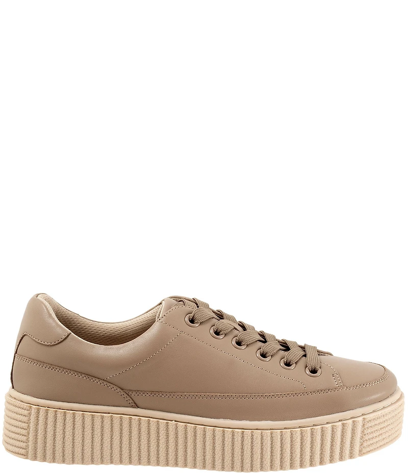Trotters Baylor Leather Platform Sneakers