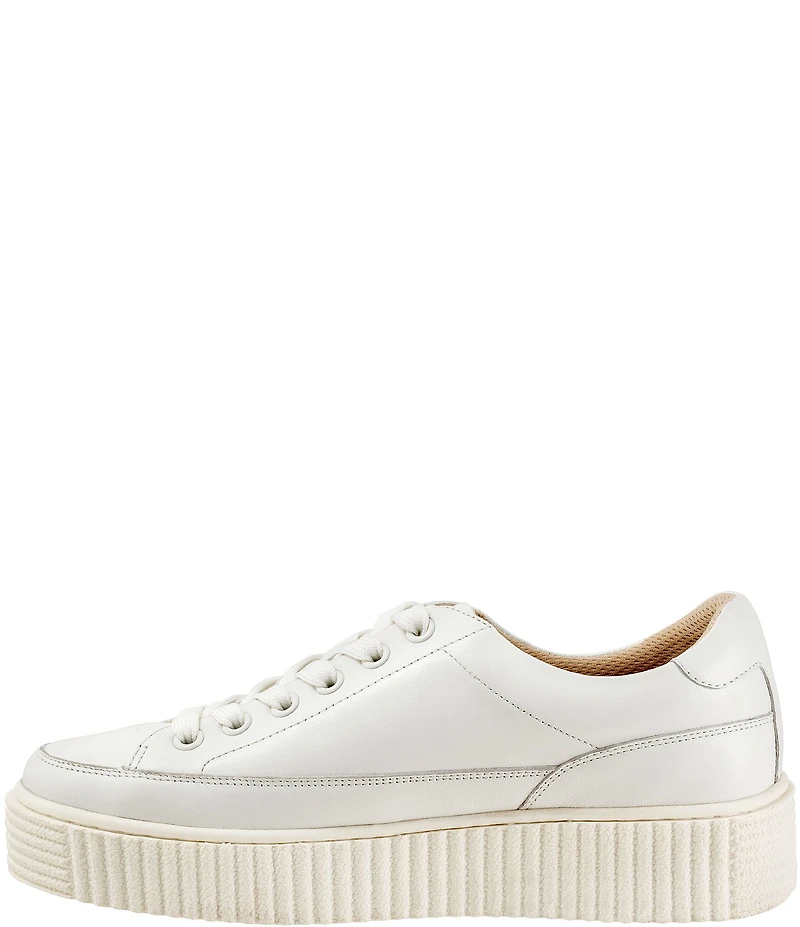 Trotters Baylor Leather Platform Sneakers