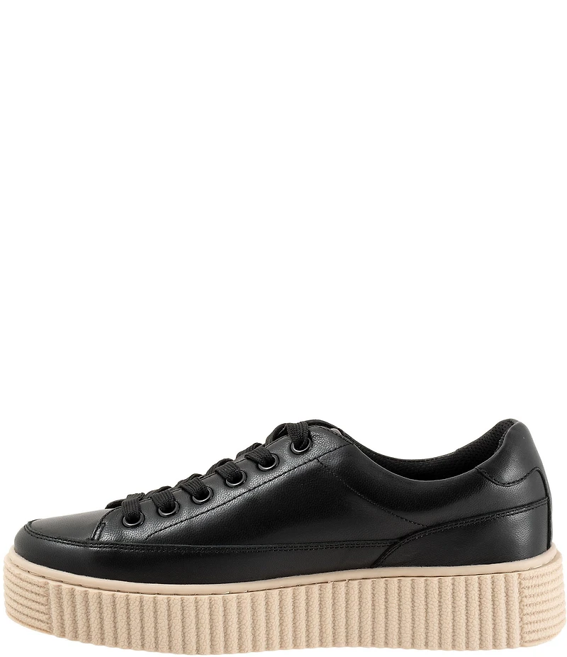 Trotters Baylor Leather Platform Sneakers