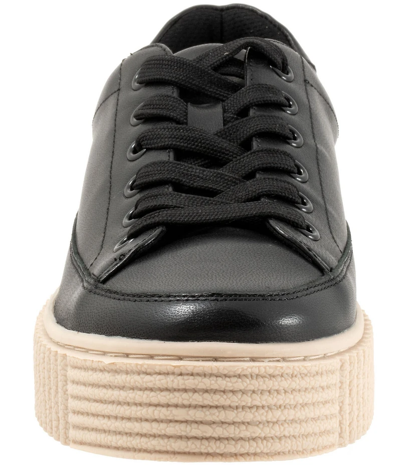 Trotters Baylor Leather Platform Sneakers