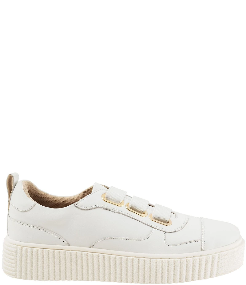 Trotters Bliss Leather Slip On Platform Sneakers