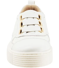 Trotters Bliss Leather Slip On Platform Sneakers