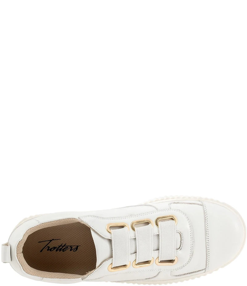 Trotters Bliss Leather Slip On Platform Sneakers