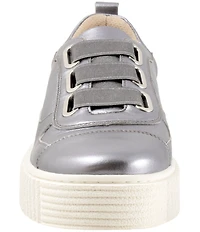 Trotters Bliss Leather Slip On Platform Sneakers