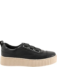 Trotters Bliss Leather Slip On Platform Sneakers