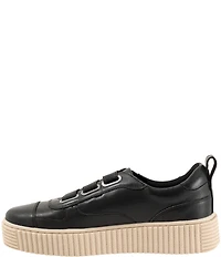 Trotters Bliss Leather Slip On Platform Sneakers