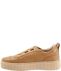 Trotters Bliss Leather Slip On Platform Sneakers