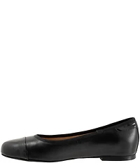Trotters Clara Leather Patent Cap Toe Flats