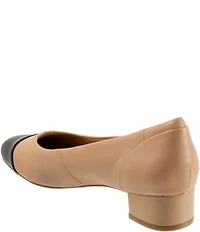 Trotters Daisy Leather Cap Toe Pumps