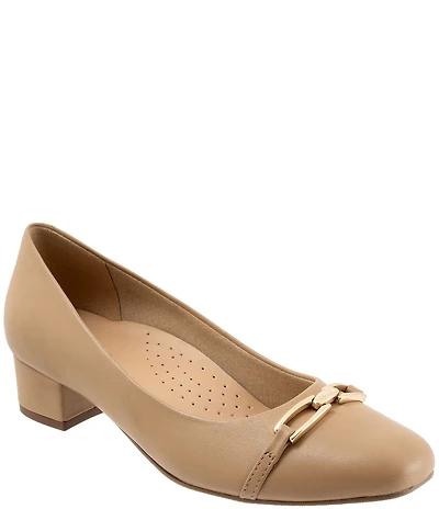 Trotters Dakota Leather Bit Buckle Pumps