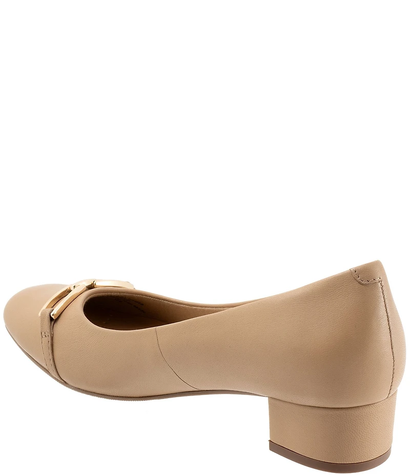 Trotters Dakota Leather Bit Buckle Pumps