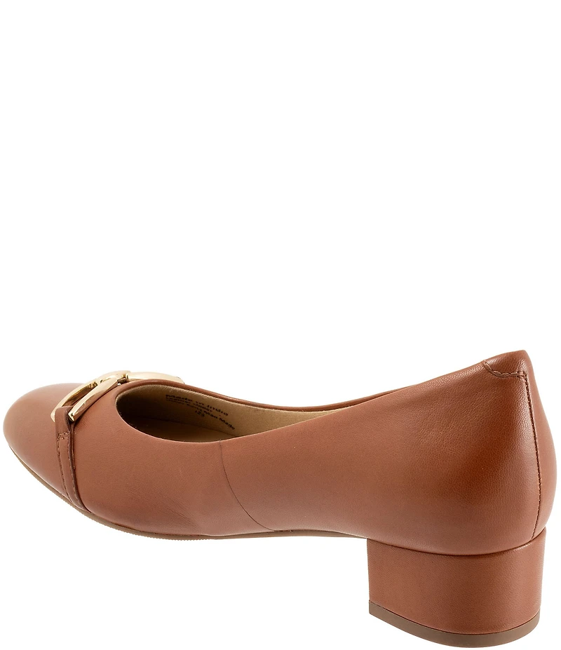 Trotters Dakota Leather Bit Buckle Pumps