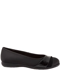 Trotters Danni Microfiber and Leather Flats