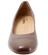 Trotters Daria Leather Block Heel Pumps