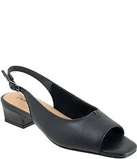 Trotters Dawn Leather Slingback Sandals