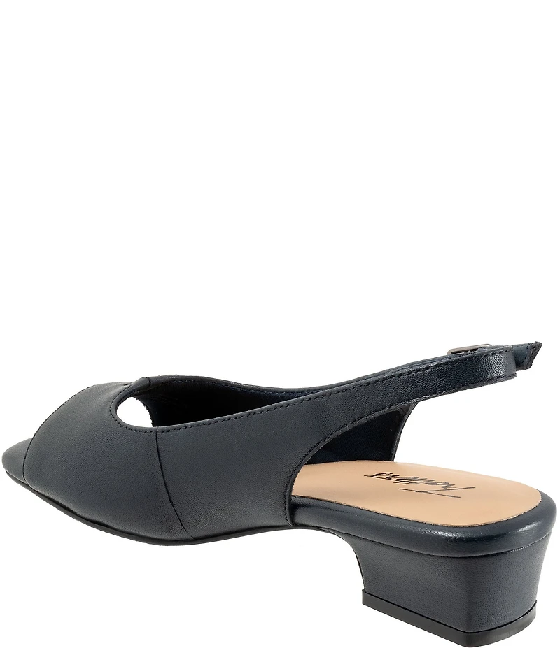 Trotters Dawn Leather Slingback Sandals