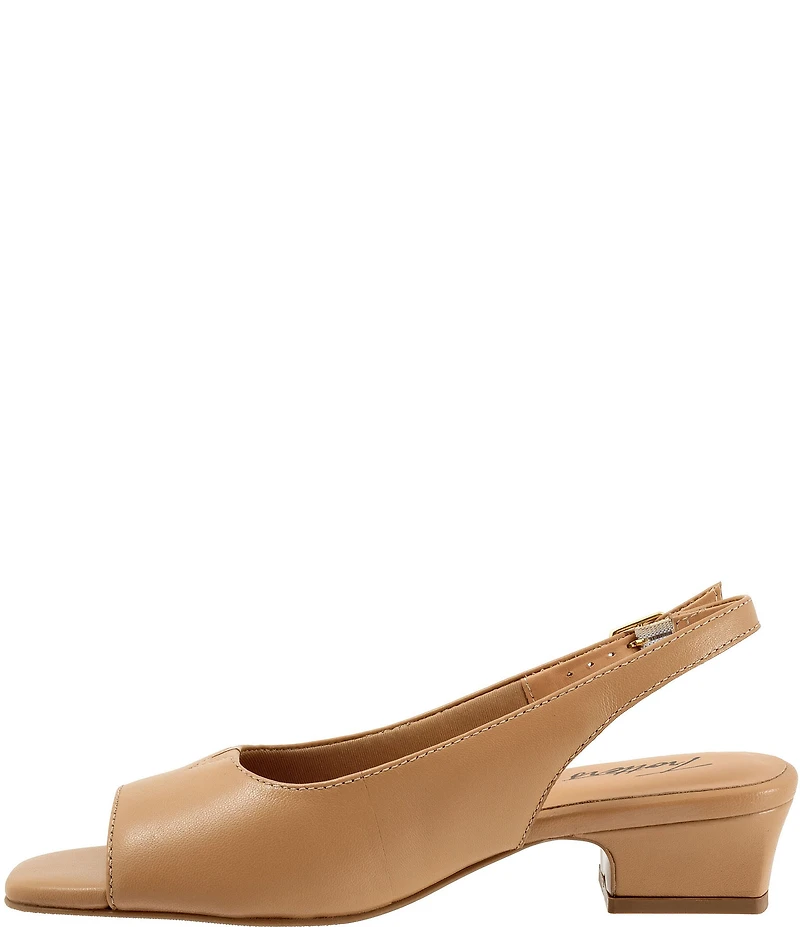 Trotters Dawn Leather Slingback Sandals