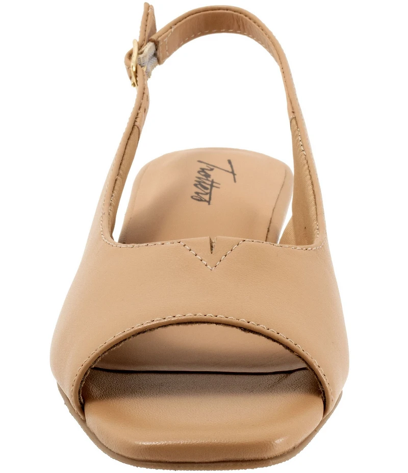 Trotters Dawn Leather Slingback Sandals