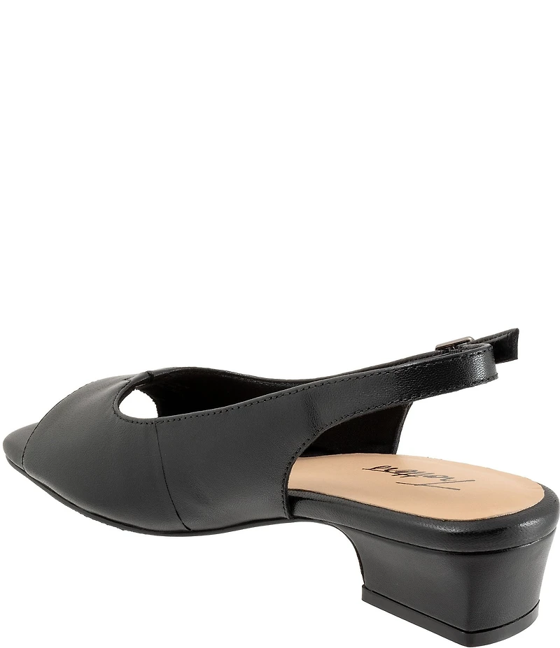 Trotters Dawn Leather Slingback Sandals