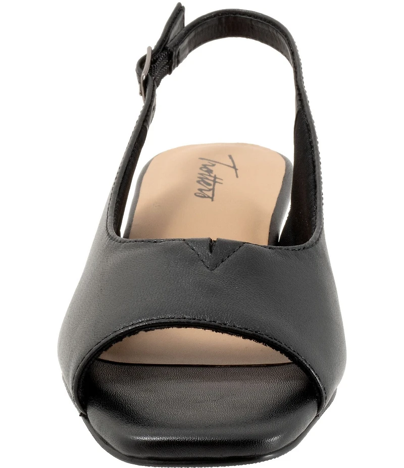 Trotters Dawn Leather Slingback Sandals
