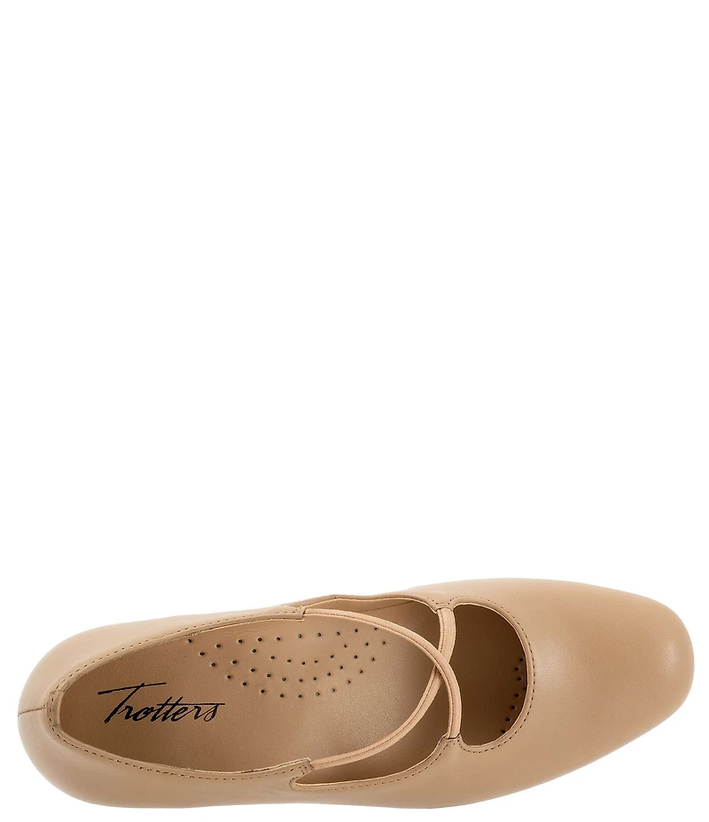 Trotters Demi Leather Cross Band Pumps
