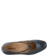 Trotters Demi Leather Cross Band Pumps