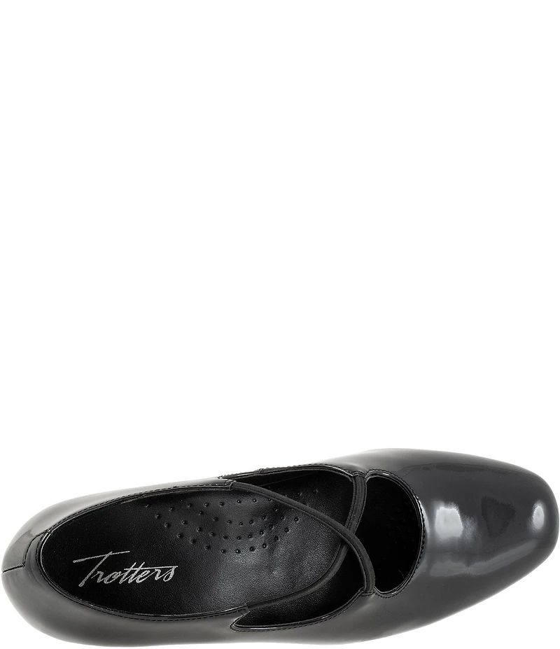 Trotters Demi Patent Leather Cross Band Pumps