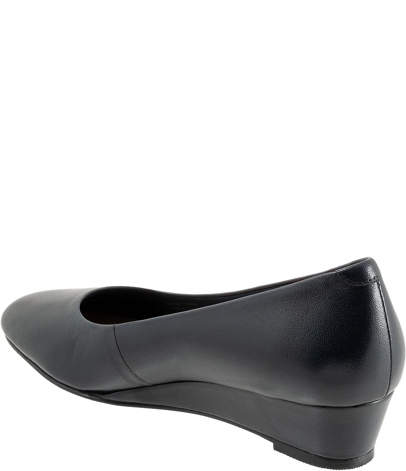 Trotters Denisse Leather Wedge Pumps