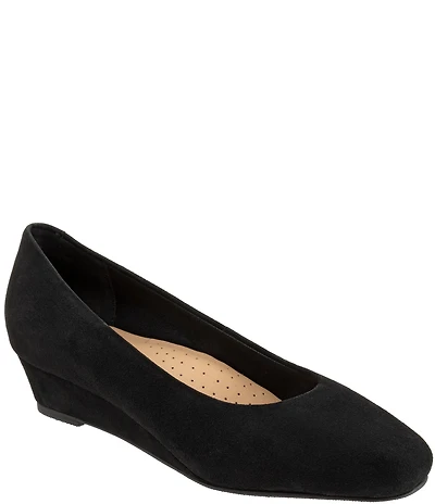 Trotters Denisse Suede Wedge Pumps