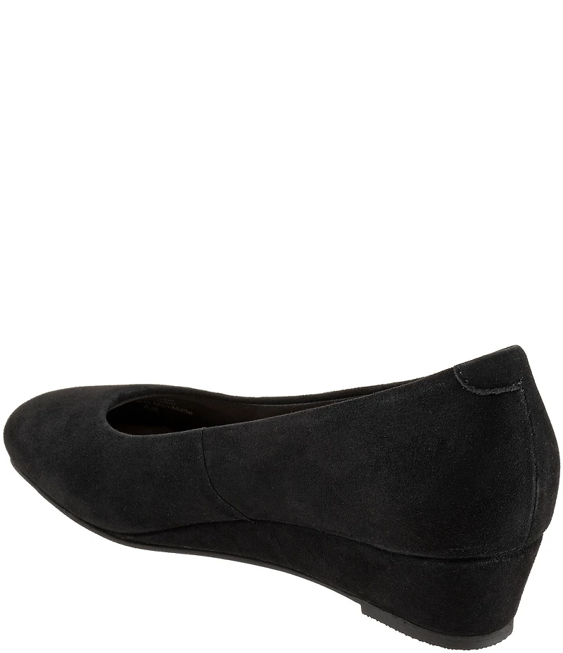 Trotters Denisse Suede Wedge Pumps
