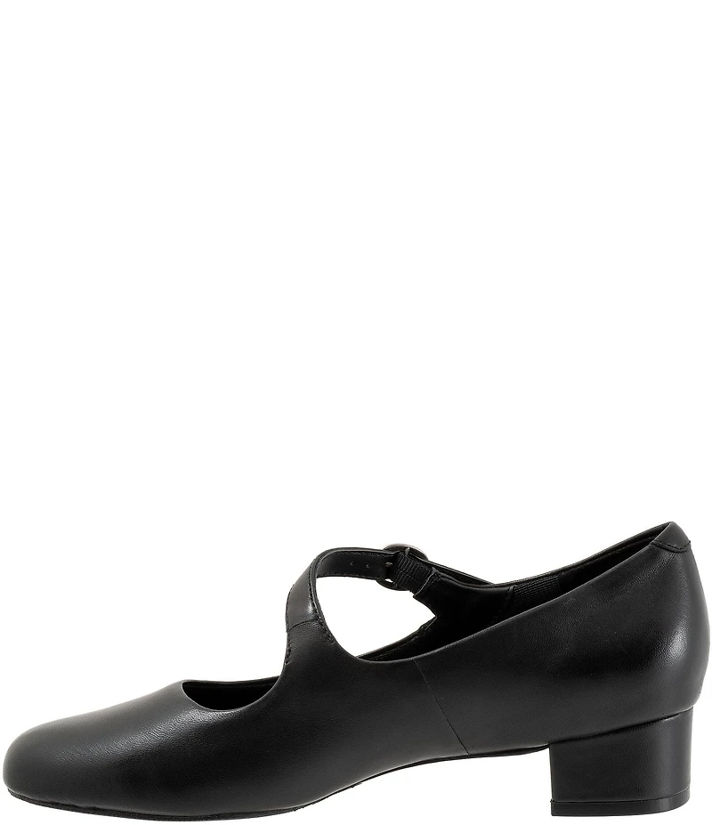 Trotters Desna Leather Asymmetrical Mary Jane Pumps