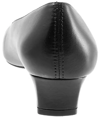 Trotters Doris Leather Block Heel Pumps