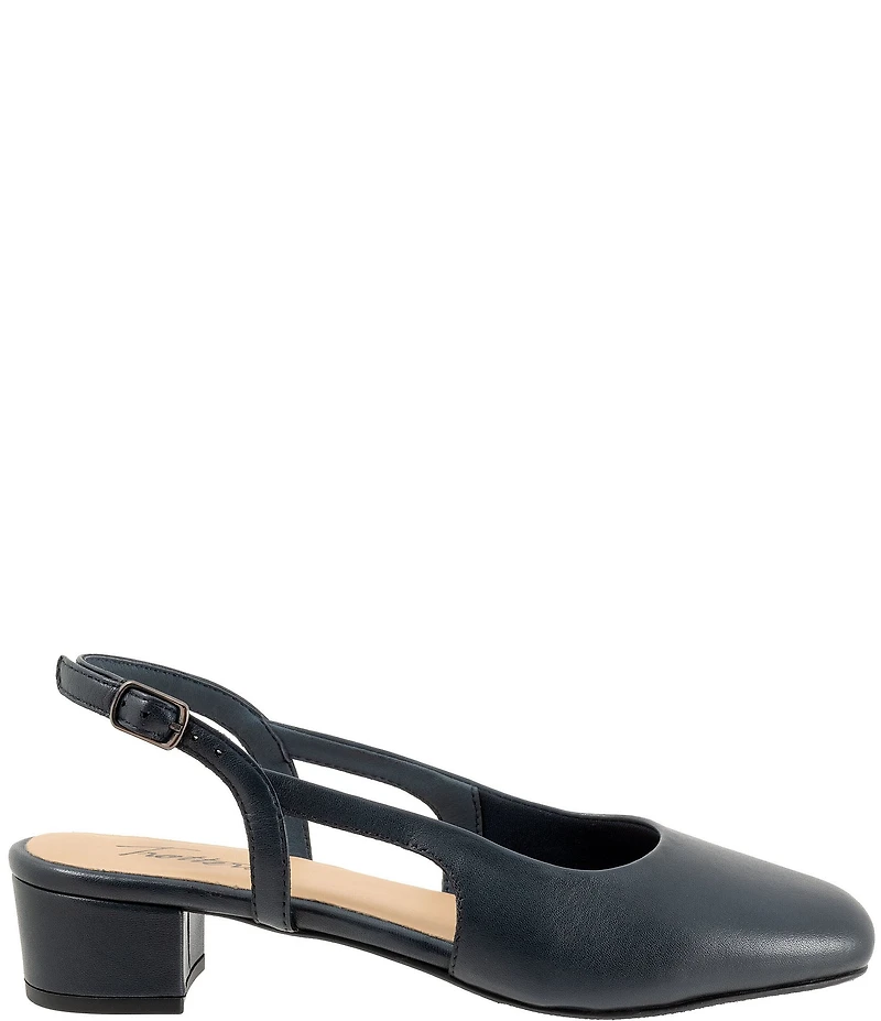 Trotters Dottie Leather Slingback Pumps