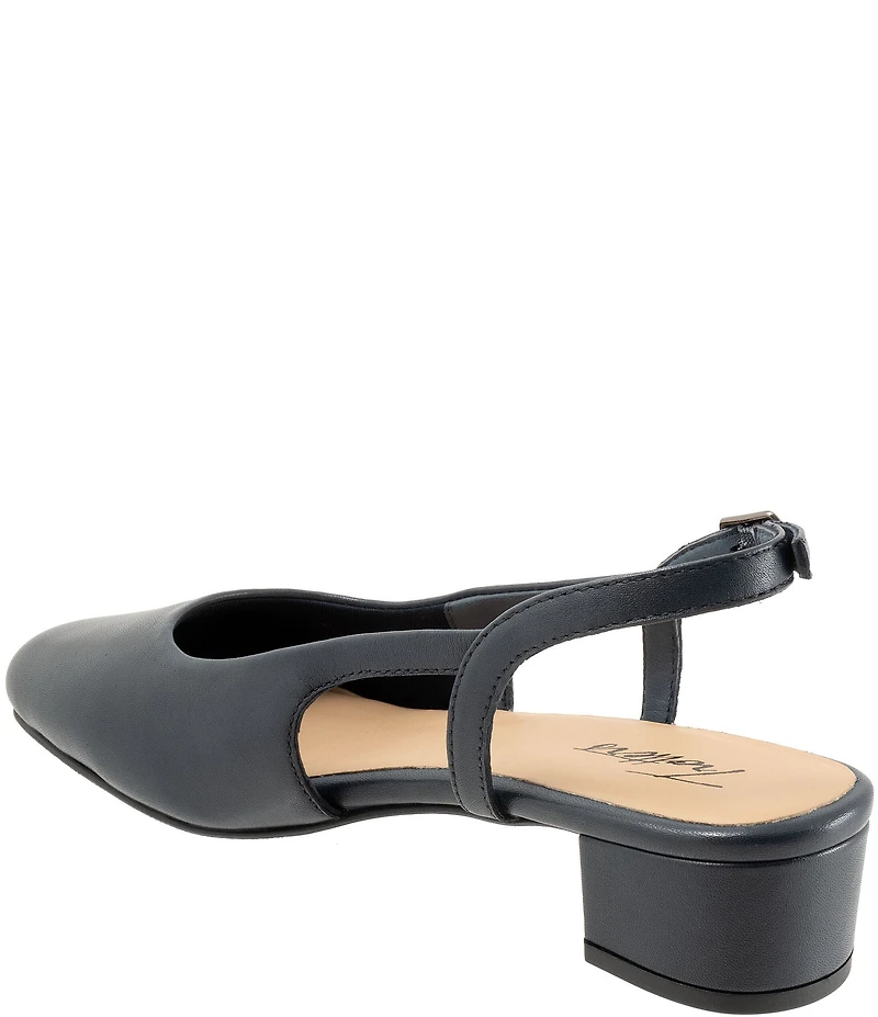 Trotters Dottie Leather Slingback Pumps
