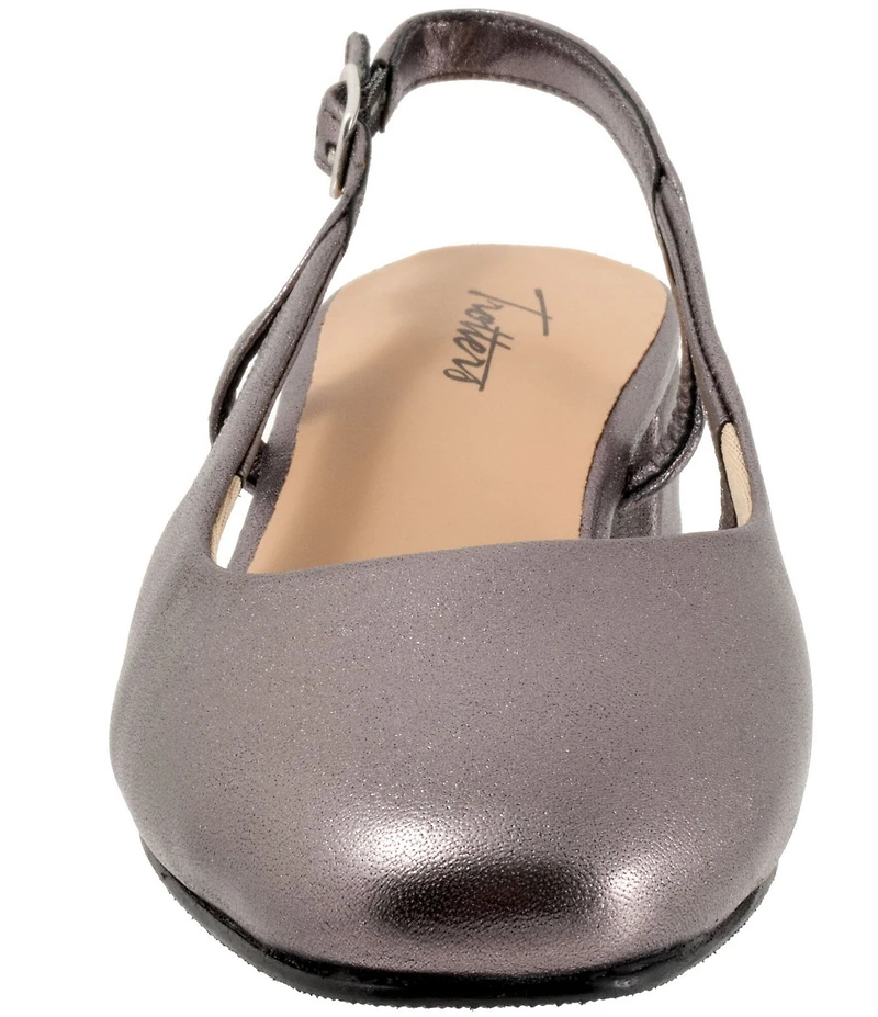 Trotters Dottie Leather Slingback Pumps